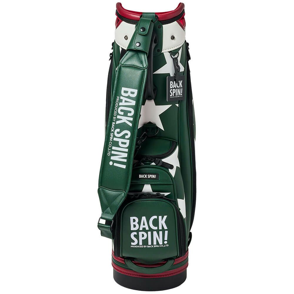 バックスピンゴルフ BACK SPIN! GOLF　BIG STAR TOUR ビッグスター ツアー キャディバッグ BSBD02C106 GREEN×WHITE　2025年モデル グリーン×ホワイト 詳細4