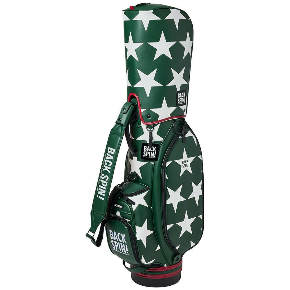 バックスピンゴルフ BACK SPIN! GOLF　BIG STAR TOUR ビッグスター ツアー キャディバッグ BSBD02C106 GREEN×WHITE　2025年モデル グリーン×ホワイト 詳細5