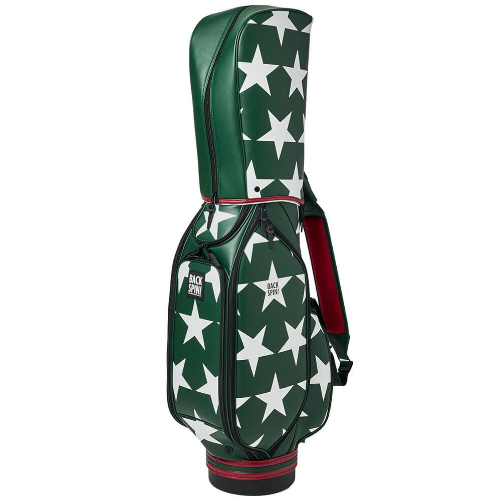 バックスピンゴルフ BACK SPIN! GOLF　BIG STAR TOUR ビッグスター ツアー キャディバッグ BSBD02C106 GREEN×WHITE　2025年モデル グリーン×ホワイト 詳細6