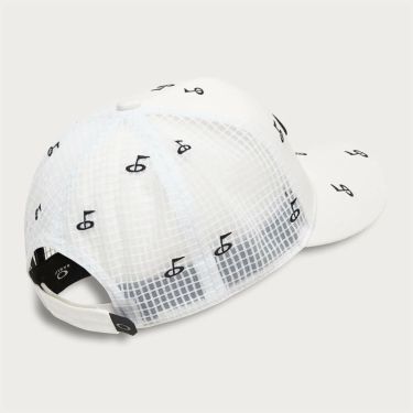 オークリー OAKLEY　メンズ OVERLAP CAP 25.0 ゴルフモチーフ刺繍 飛び柄 キャップ FOS902023 100 WHITE　2025年モデル 詳細2