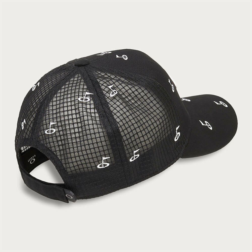 オークリー OAKLEY　メンズ OVERLAP CAP 25.0 ゴルフモチーフ刺繍 飛び柄 キャップ FOS902023 02E BLACKOUT　2025年モデル 詳細2