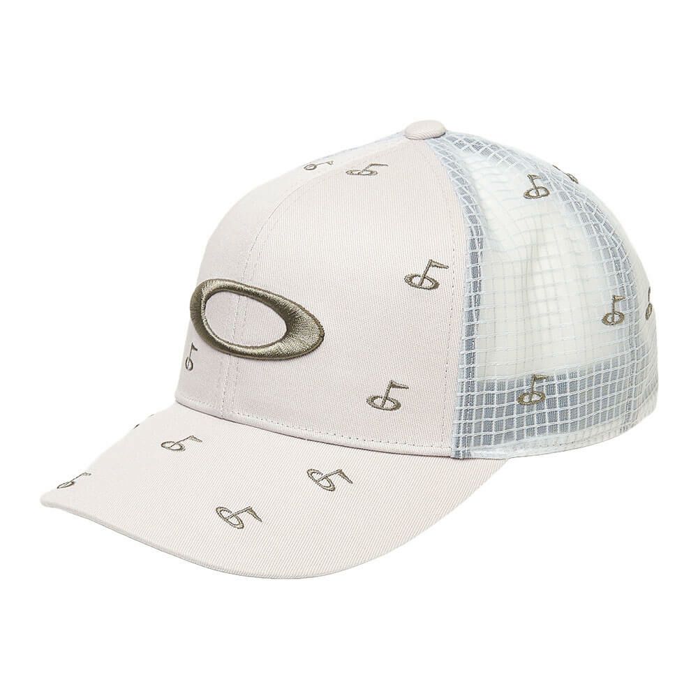 オークリー OAKLEY　メンズ OVERLAP CAP 25.0 ゴルフモチーフ刺繍 飛び柄 キャップ FOS902023 22P GREYSLATE　2025年モデル GREYSLATE