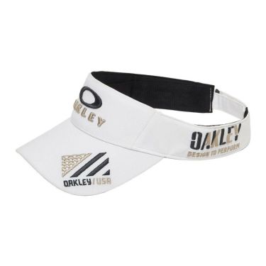 オークリー OAKLEY　メンズ FIXED VISOR 25.0 立体刺繍ロゴ サンバイザー FOS902027 100 WHITE　2025年モデル WHITE