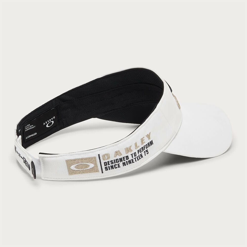 オークリー OAKLEY　メンズ FIXED VISOR 25.0 立体刺繍ロゴ サンバイザー FOS902027 100 WHITE　2025年モデル 詳細2