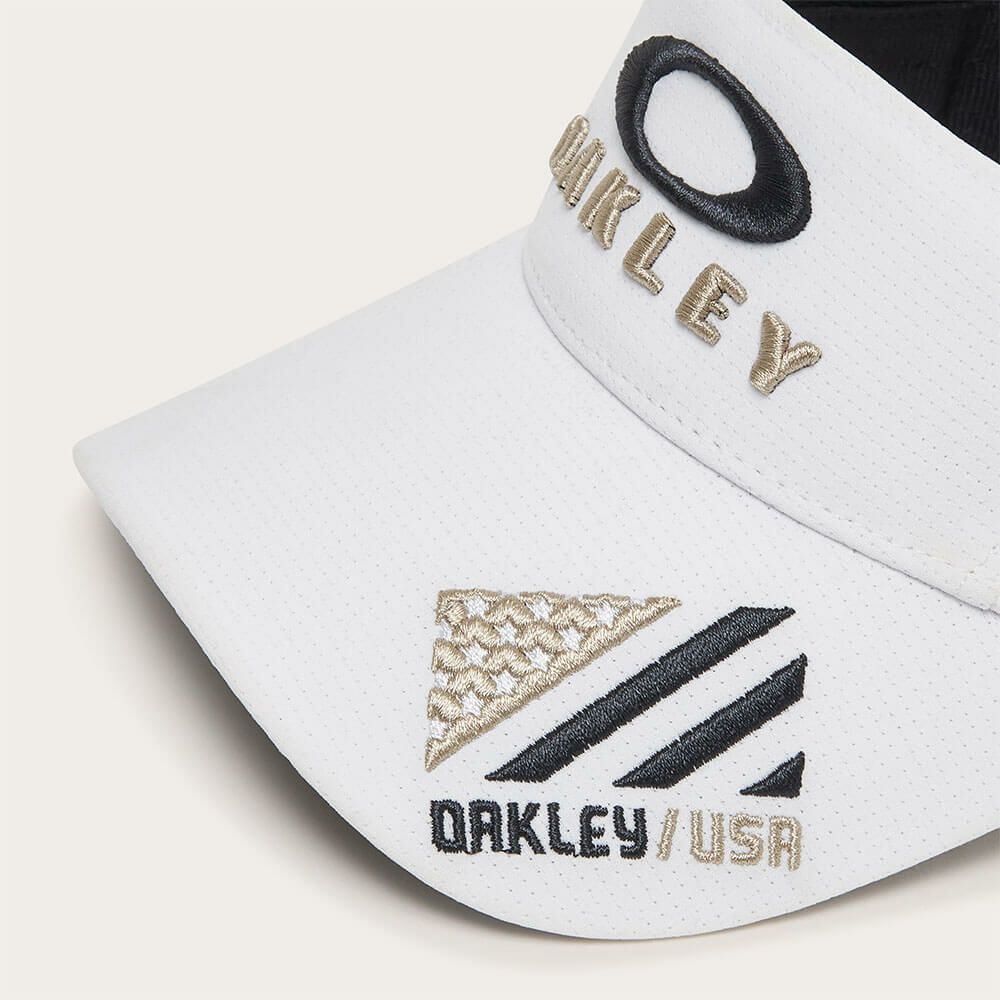 オークリー OAKLEY　メンズ FIXED VISOR 25.0 立体刺繍ロゴ サンバイザー FOS902027 100 WHITE　2025年モデル 詳細3