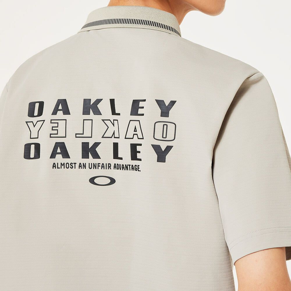 オークリー OAKLEY　メンズ ロゴプリント 半袖 リブ衿 ポロシャツ FOA407601　2025年モデル 詳細11