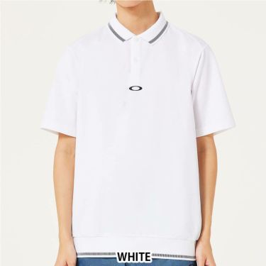 オークリー OAKLEY　メンズ ロゴプリント 半袖 リブ衿 ポロシャツ FOA407601　2025年モデル 詳細13
