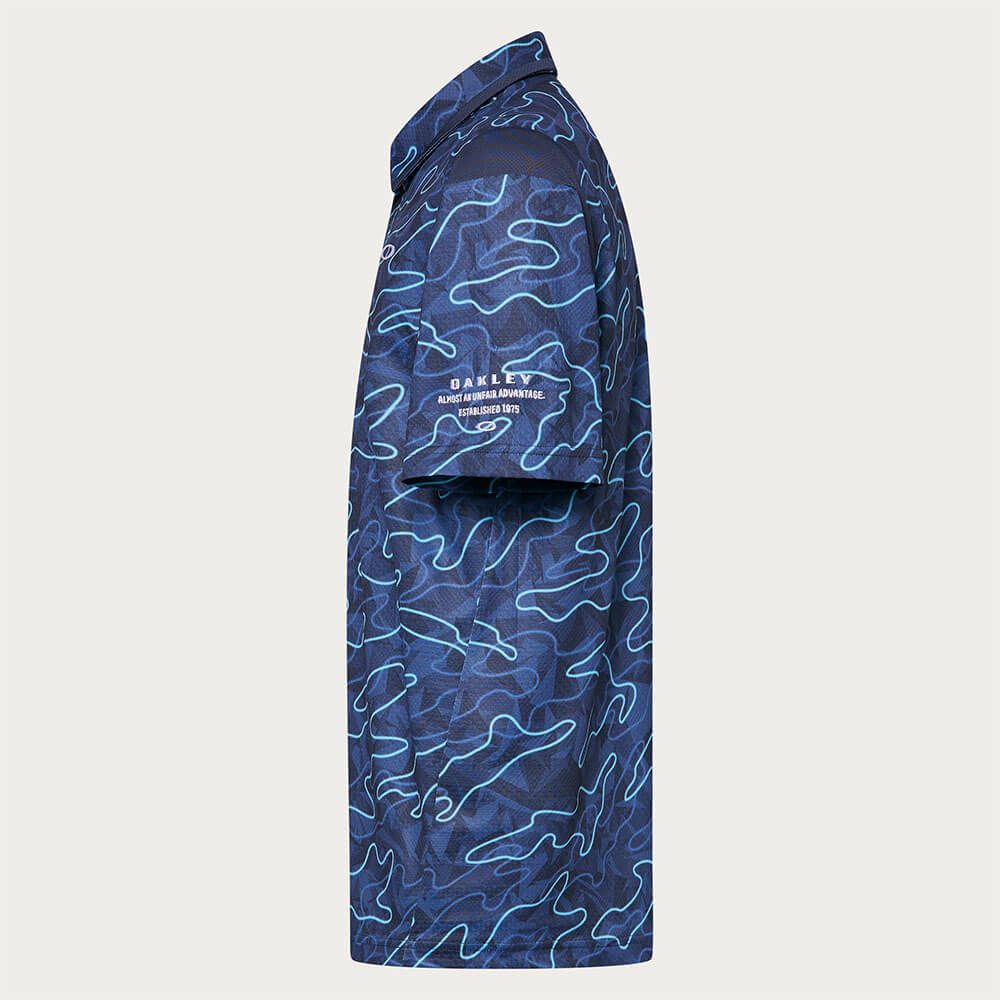 オークリー OAKLEY　メンズ カモフラージュ柄 メッシュ切替 半袖 ポロシャツ FOA407602　2025年モデル 詳細6