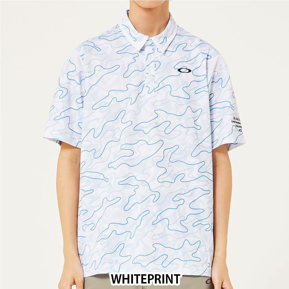 オークリー OAKLEY　メンズ カモフラージュ柄 メッシュ切替 半袖 ポロシャツ FOA407602　2025年モデル 詳細13