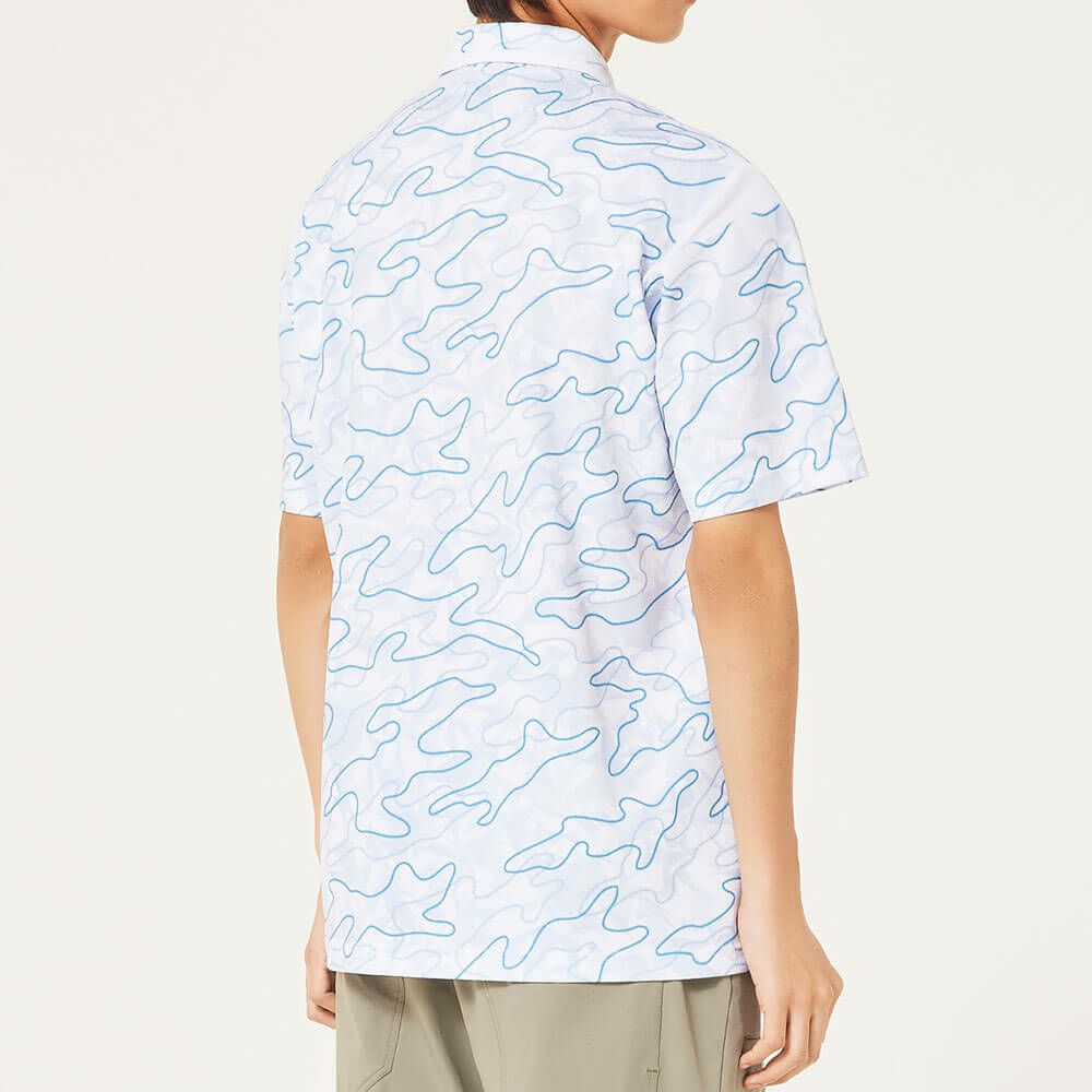 オークリー OAKLEY　メンズ カモフラージュ柄 メッシュ切替 半袖 ポロシャツ FOA407602　2025年モデル 詳細14