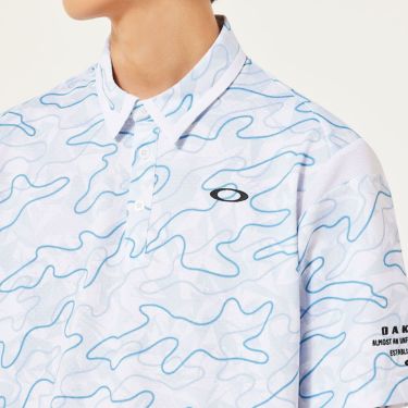 オークリー OAKLEY　メンズ カモフラージュ柄 メッシュ切替 半袖 ポロシャツ FOA407602　2025年モデル 詳細17