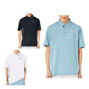 オークリー OAKLEY　メンズ ドビー素材 柄切替 半袖 ポロシャツ FOA407603　2025年モデル