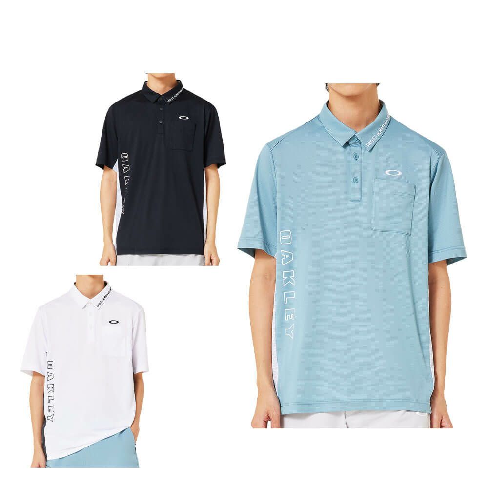 オークリー OAKLEY　メンズ ドビー素材 柄切替 半袖 ポロシャツ FOA407603　2025年モデル