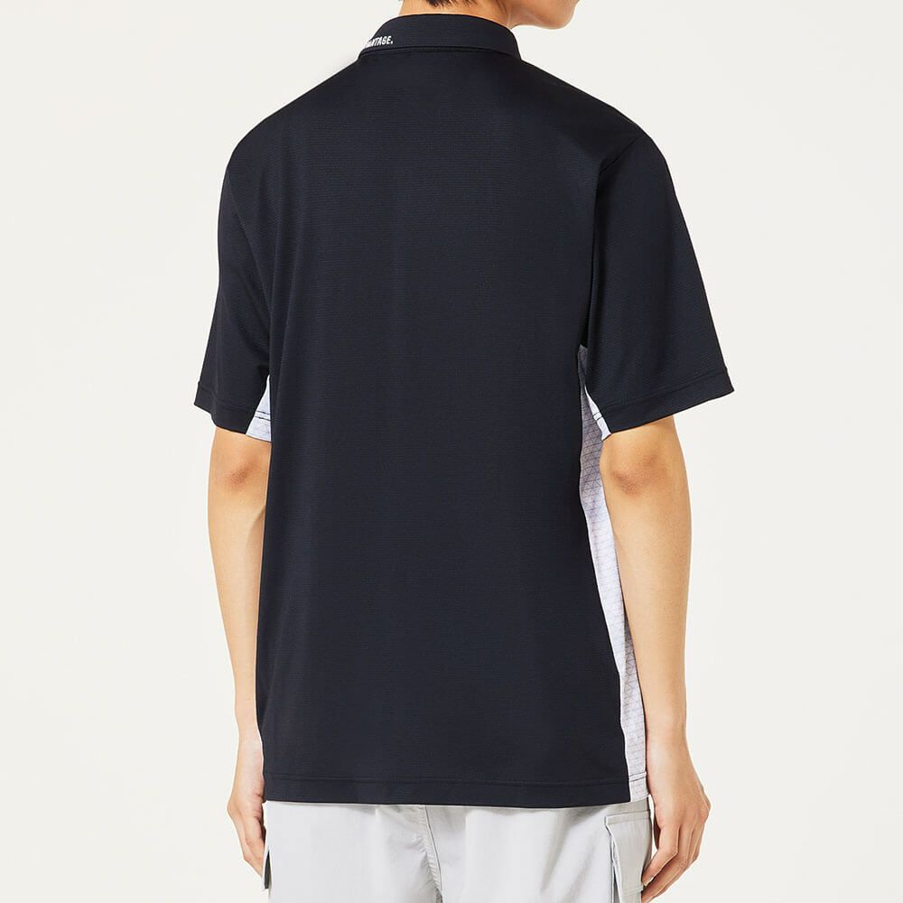 オークリー OAKLEY　メンズ ドビー素材 柄切替 半袖 ポロシャツ FOA407603　2025年モデル　詳細2