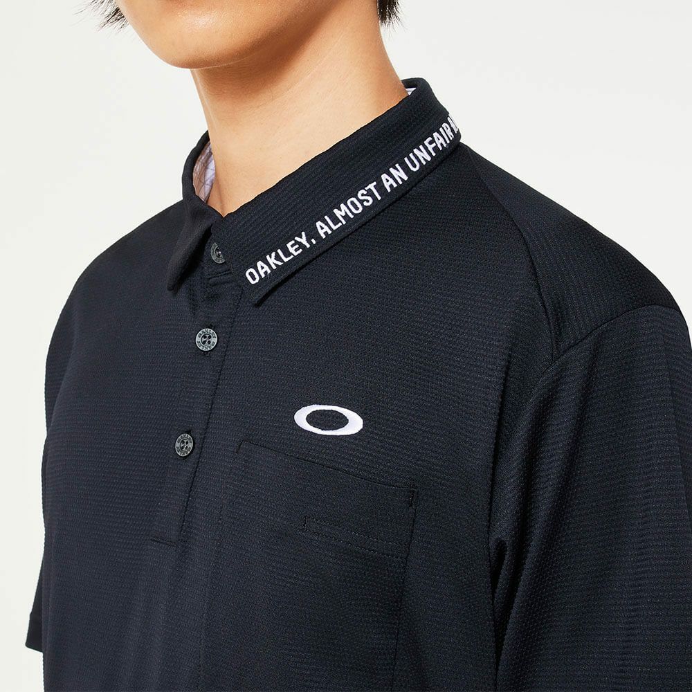 オークリー OAKLEY　メンズ ドビー素材 柄切替 半袖 ポロシャツ FOA407603　2025年モデル　詳細4