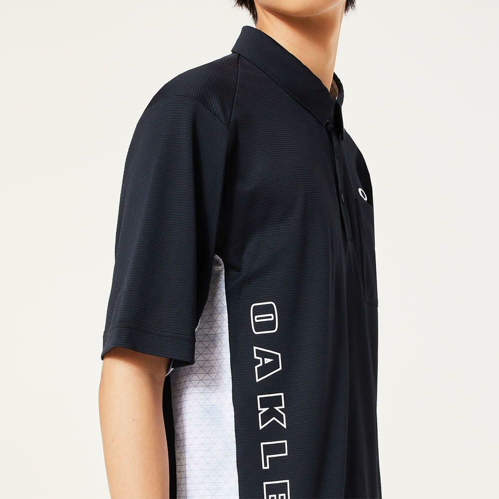 オークリー OAKLEY　メンズ ドビー素材 柄切替 半袖 ポロシャツ FOA407603　2025年モデル　詳細5