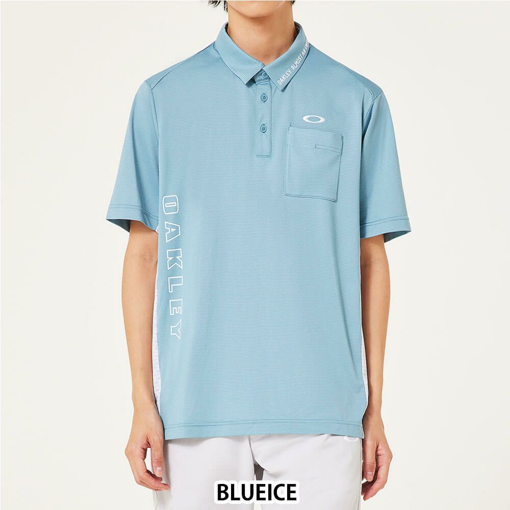 オークリー OAKLEY　メンズ ドビー素材 柄切替 半袖 ポロシャツ FOA407603　2025年モデル　詳細7