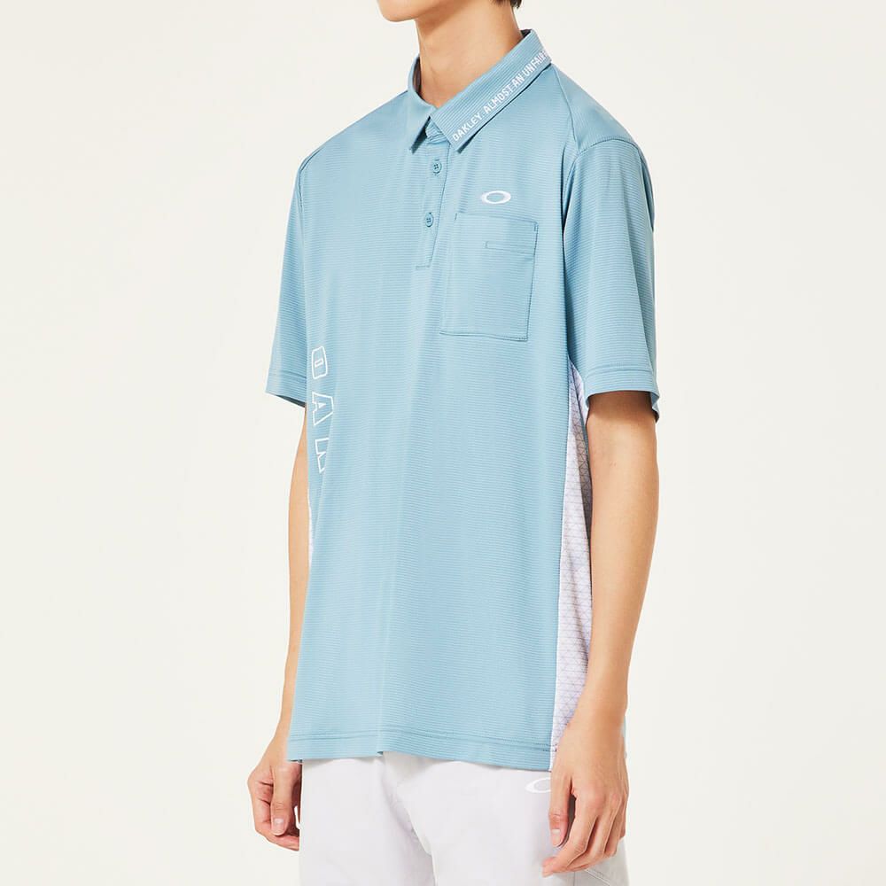 オークリー OAKLEY　メンズ ドビー素材 柄切替 半袖 ポロシャツ FOA407603　2025年モデル　詳細9