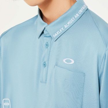 オークリー OAKLEY　メンズ ドビー素材 柄切替 半袖 ポロシャツ FOA407603　2025年モデル　詳細11