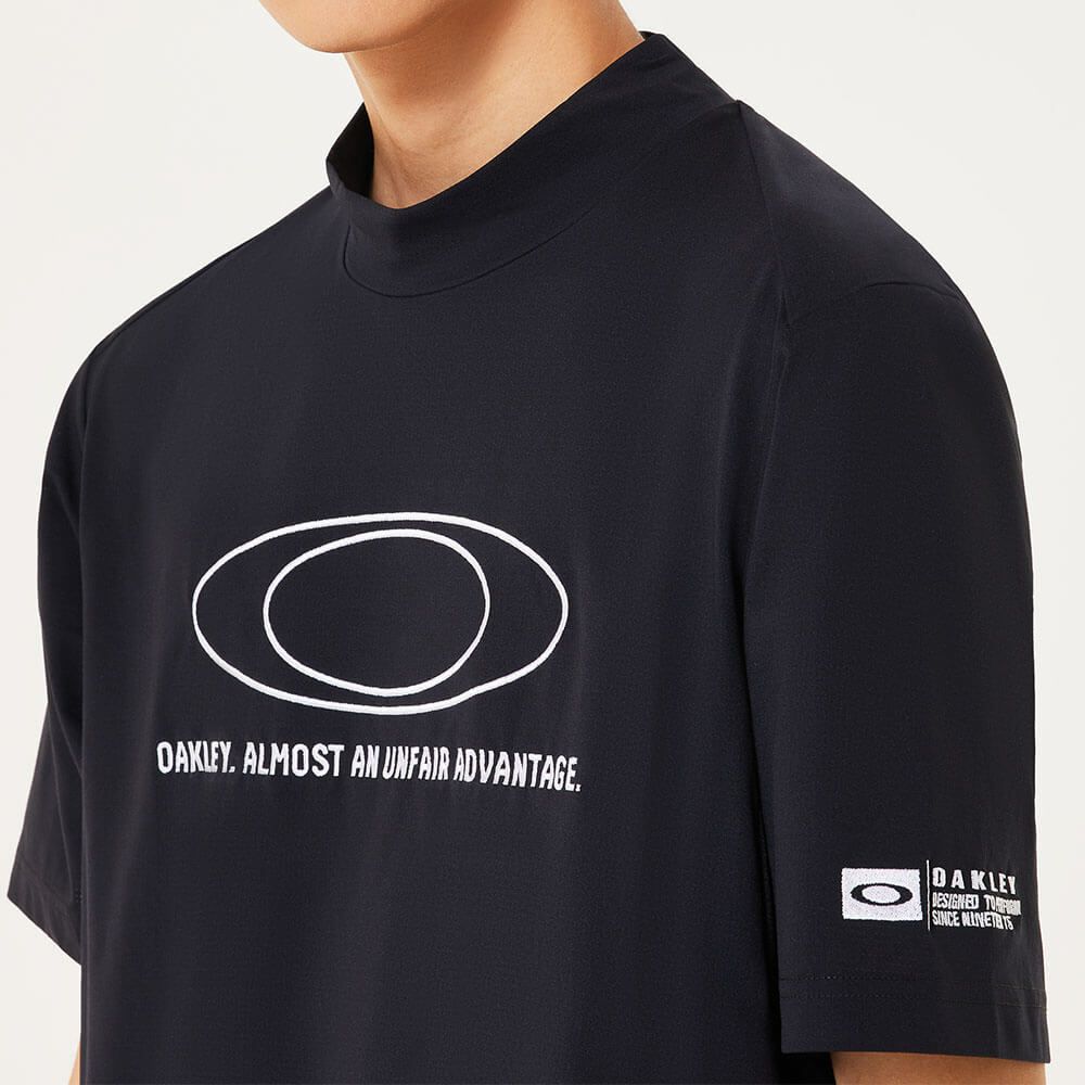 オークリー OAKLEY　メンズ ロゴ刺繍 半袖 モックネックシャツ FOA407604　2025年モデル 詳細10