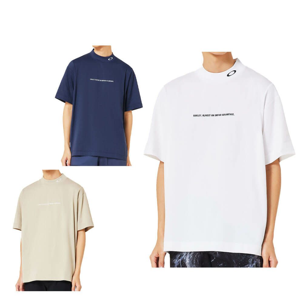 オークリー OAKLEY　メンズ ストレッチ 半袖 モックネックシャツ FOA407606　2025年モデル