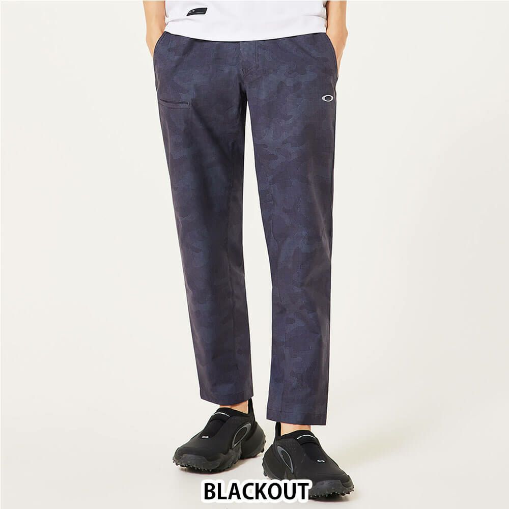 オークリー OAKLEY　メンズ 千鳥格子柄 ストレッチ テーパード 9分丈 パンツ FOA407640　2025年モデル 詳細2