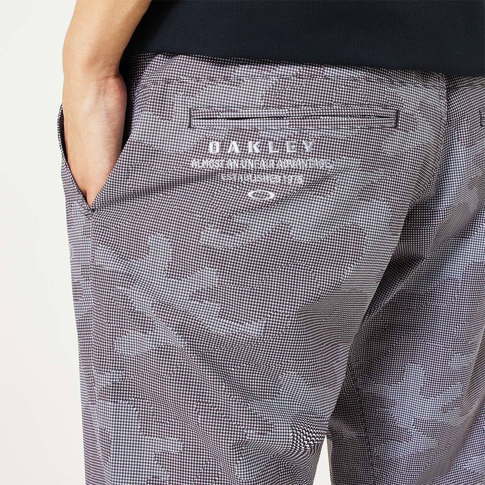 オークリー OAKLEY　メンズ 千鳥格子柄 ストレッチ テーパード 9分丈 パンツ FOA407640　2025年モデル 詳細9