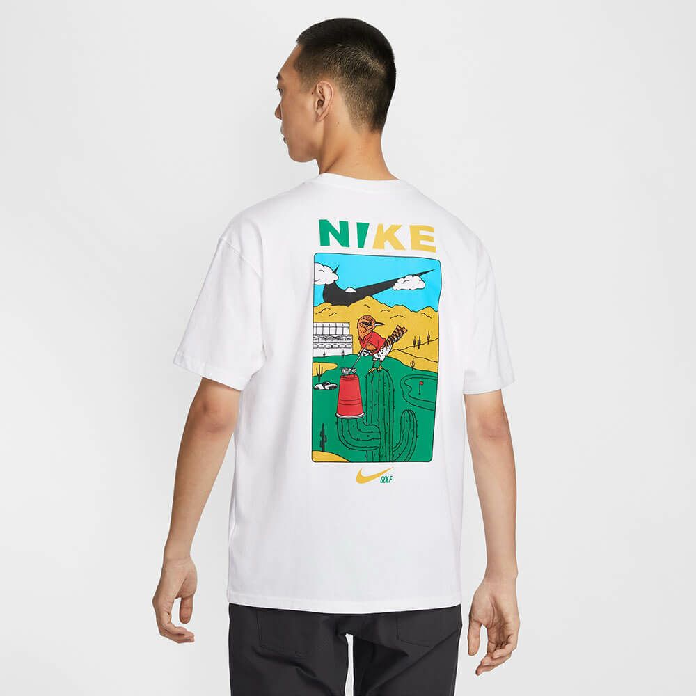 ナイキ NIKE　メンズ マックス90 ゴルフ 半袖 Tシャツ HJ3365 100 ホワイト　2025年モデル 詳細2