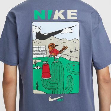 ナイキ NIKE　メンズ マックス90 ゴルフ 半袖 Tシャツ HJ3365 491 ディフューズブルー　2025年モデル 詳細5