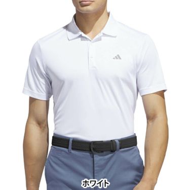 アディダス adidas　メンズ ロゴプリント ストレッチ 半袖 ポロシャツ KOW15　2025年モデル 詳細2