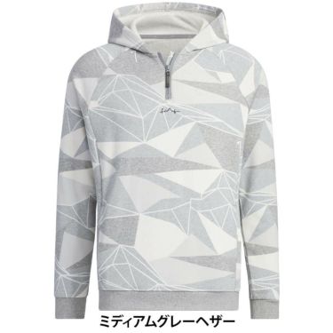 アディダス adidas　メンズ ジオメトリック ハーフジップ 長袖 フーディー MKO66 詳細2