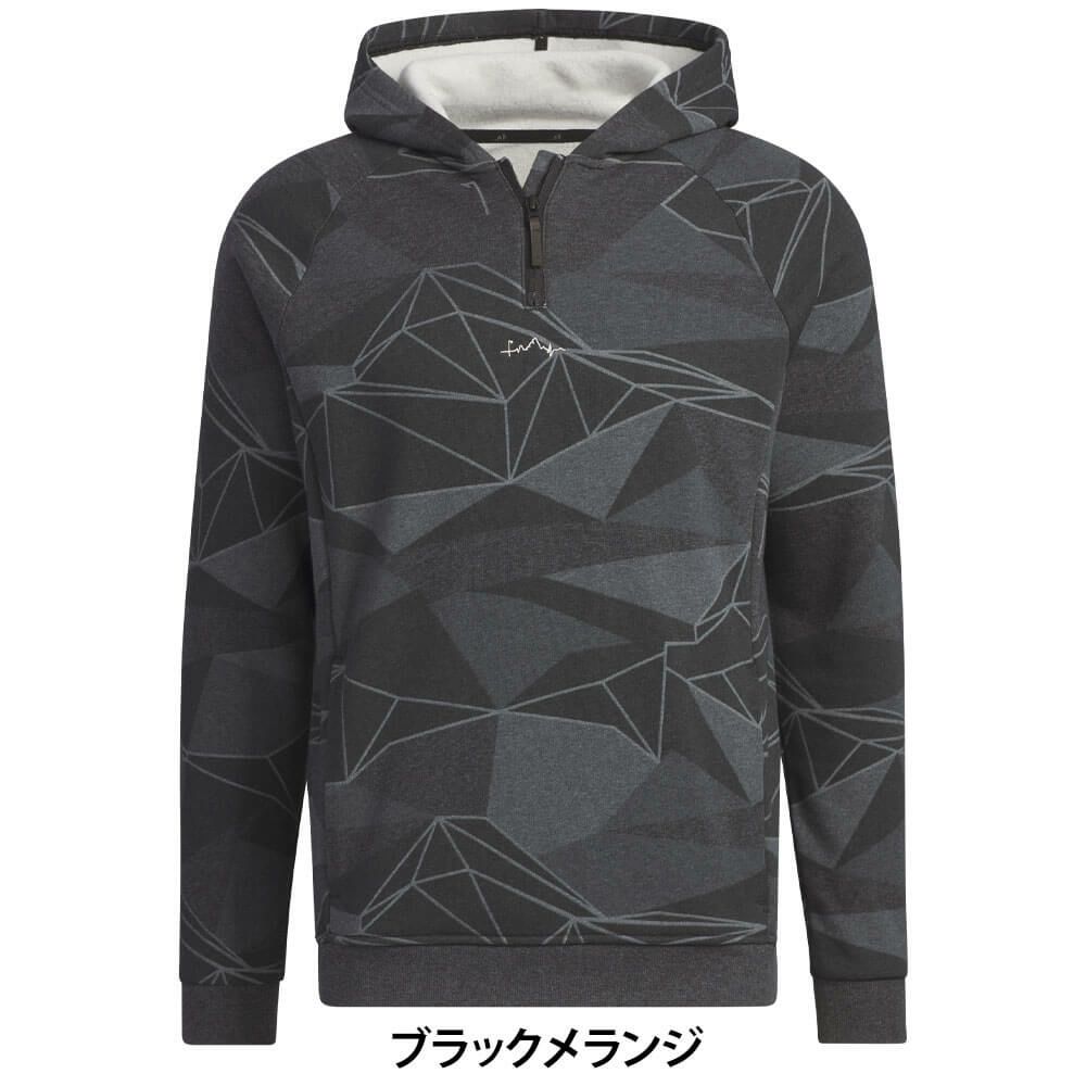 アディダス adidas　メンズ ジオメトリック ハーフジップ 長袖 フーディー MKO66 詳細7