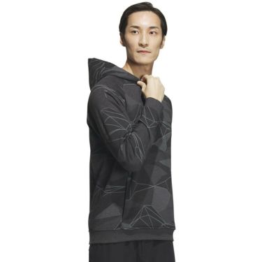 アディダス adidas　メンズ ジオメトリック ハーフジップ 長袖 フーディー MKO66 詳細9