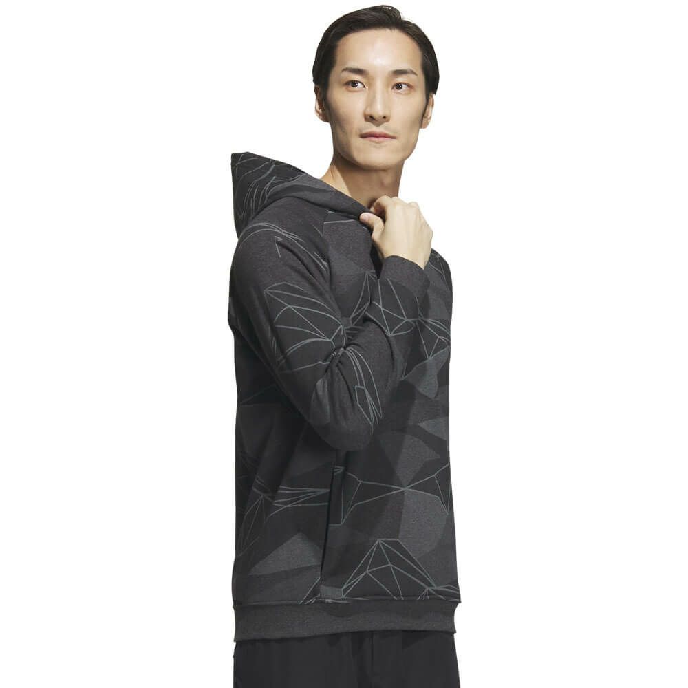 アディダス adidas　メンズ ジオメトリック ハーフジップ 長袖 フーディー MKO66 詳細9