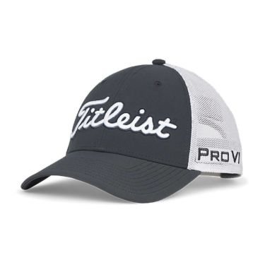 タイトリスト Titleist　メンズ ツアーパフォーマンス メッシュ キャップ TH25ATPMA 0c1 チャコール×ホワイト　2025年モデル 詳細1