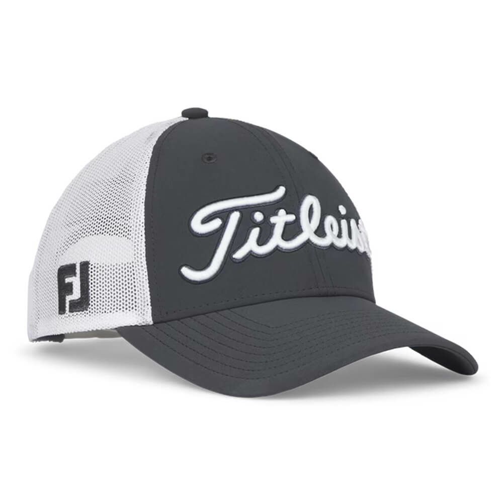 タイトリスト Titleist　メンズ ツアーパフォーマンス メッシュ キャップ TH25ATPMA 0c1 チャコール×ホワイト　2025年モデル 詳細2