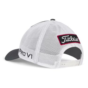 タイトリスト Titleist　メンズ ツアーパフォーマンス メッシュ キャップ TH25ATPMA 0c1 チャコール×ホワイト　2025年モデル 詳細3