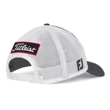 タイトリスト Titleist　メンズ ツアーパフォーマンス メッシュ キャップ TH25ATPMA 0c1 チャコール×ホワイト　2025年モデル 詳細4