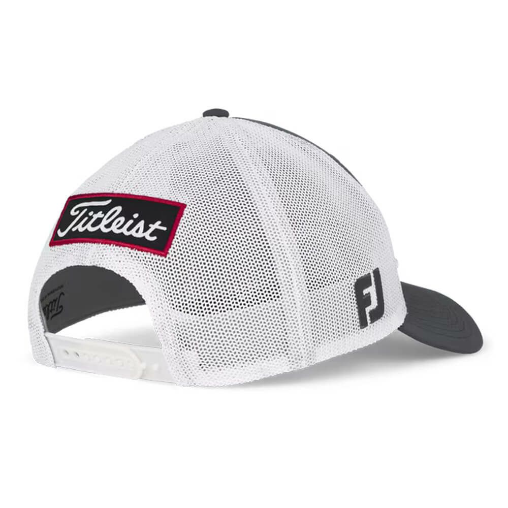 タイトリスト Titleist　メンズ ツアーパフォーマンス メッシュ キャップ TH25ATPMA 0c1 チャコール×ホワイト　2025年モデル 詳細4