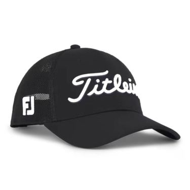 タイトリスト Titleist　メンズ ツアーパフォーマンス メッシュ キャップ TH25ATPMA 01 ブラック×ホワイト　2025年モデル 詳細2