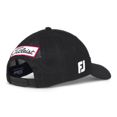 タイトリスト Titleist　メンズ ツアーパフォーマンス メッシュ キャップ TH25ATPMA 01 ブラック×ホワイト　2025年モデル 詳細4