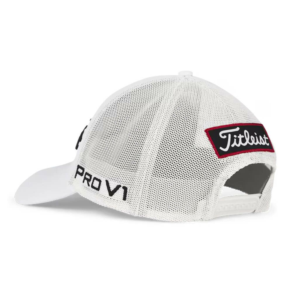 タイトリスト Titleist　メンズ ツアーパフォーマンス メッシュ キャップ TH25ATPMA 10 ホワイト×ブラック　2025年モデル 詳細3