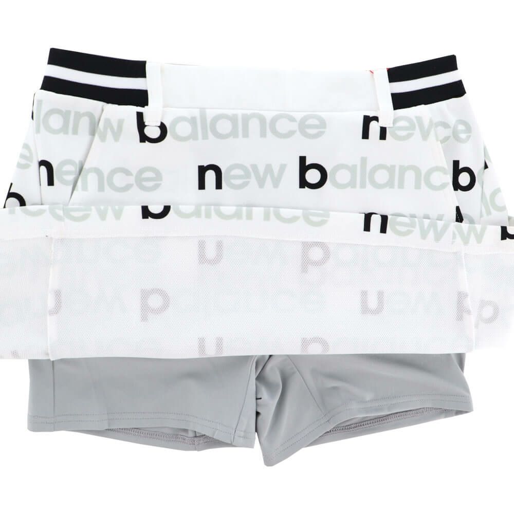 ニューバランスゴルフ　レディース ロゴプリント スウェット インナーパンツ一体型 スカート 012-5134507　2025年モデル 詳細5