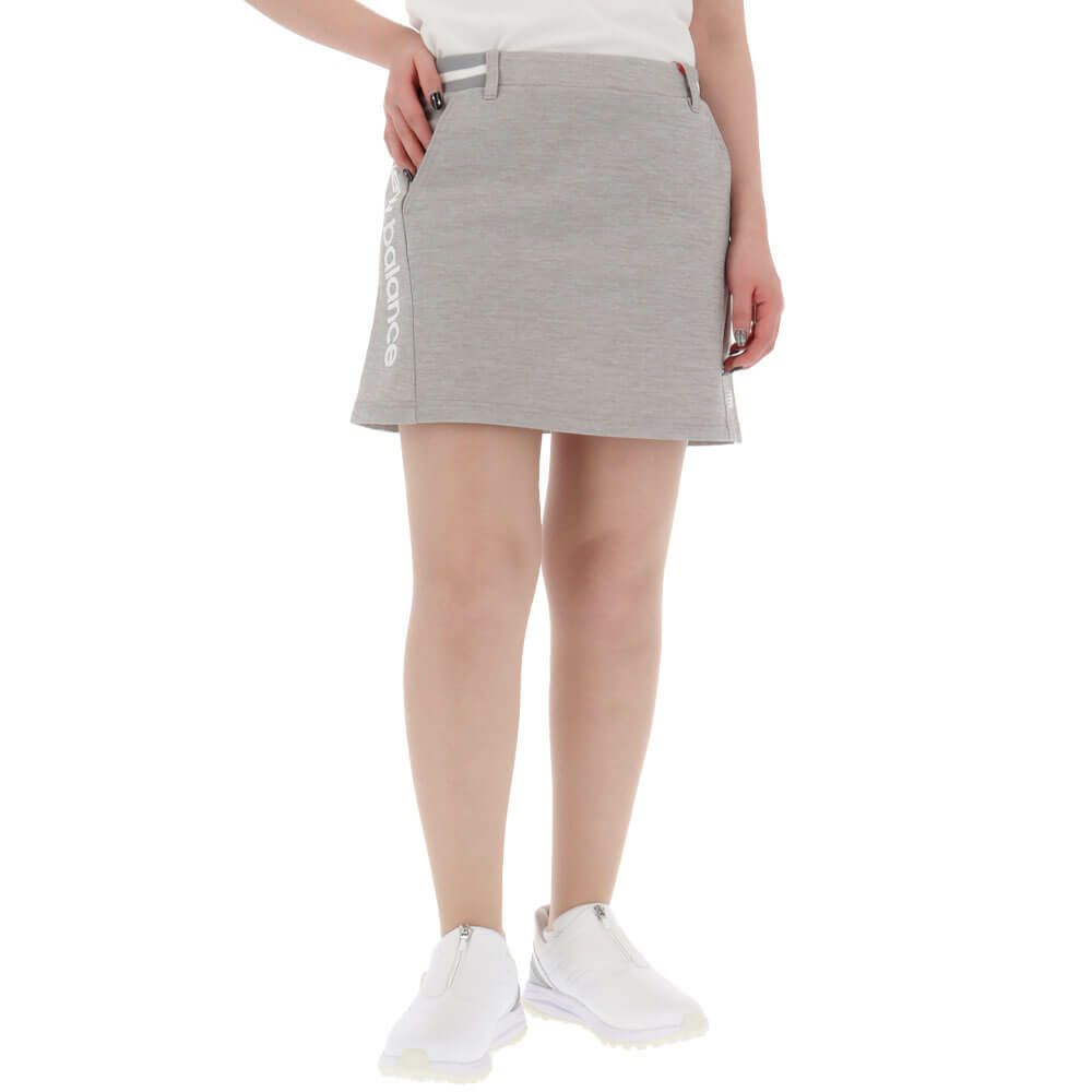 ニューバランスゴルフ　レディース ロゴプリント スウェット インナーパンツ一体型 スカート 012-5134507　2025年モデル 詳細8