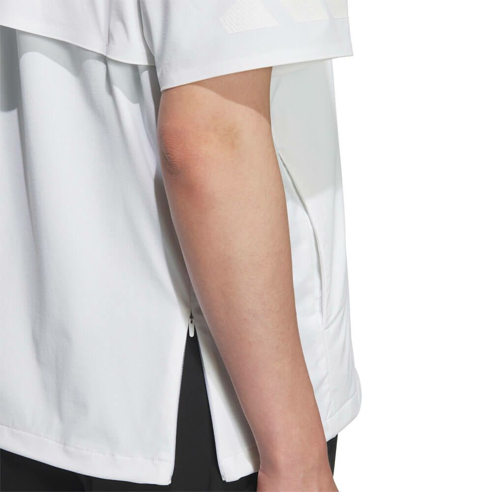 アディダス adidas　メンズ アディゼロ 撥水 半袖 ハーフジップシャツ KTN24　2025年モデル 詳細6