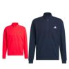 アディダス adidas　メンズ アディゼロ ファブリックミックス 長袖 ハーフジップ ジャケット KUH42　2025年モデル