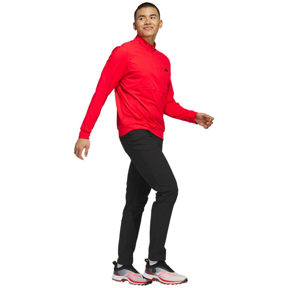 アディダス adidas　メンズ アディゼロ ファブリックミックス 長袖 ハーフジップ ジャケット KUH42　2025年モデル 詳細4