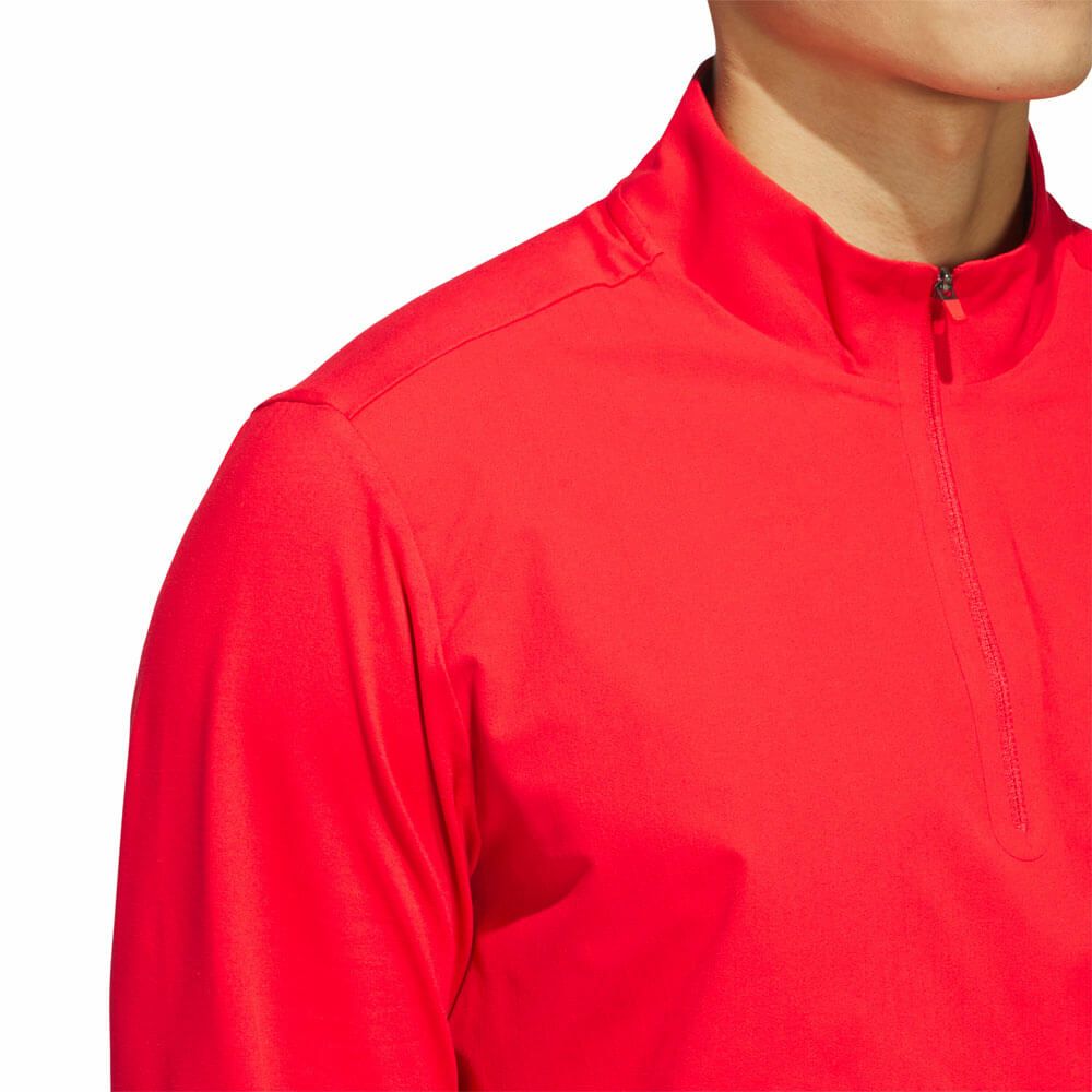 アディダス adidas　メンズ アディゼロ ファブリックミックス 長袖 ハーフジップ ジャケット KUH42　2025年モデル 詳細5