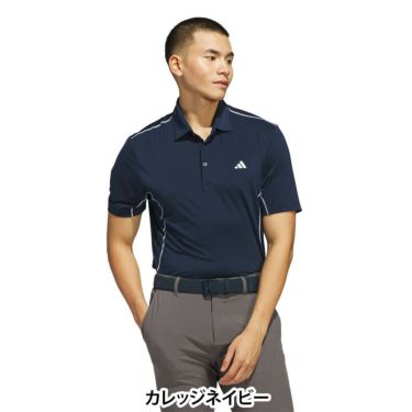 アディダス adidas　メンズ ファブリックミックス バックメッシュ 半袖 ポロシャツ KUH58　2025年モデル 詳細10