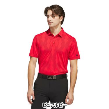 アディダス adidas　メンズ メッシュアーガイル 半袖 ポロシャツ KUH63　2025年モデル 詳細2